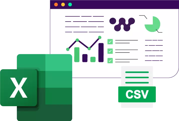 Importe planilhas de excel e csv